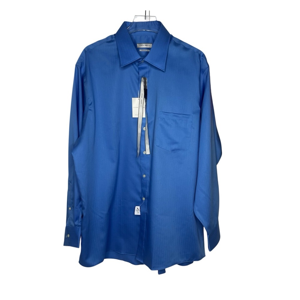 NWT Joseph Abboud Regular Fit Blue Dress Shirt Size 18